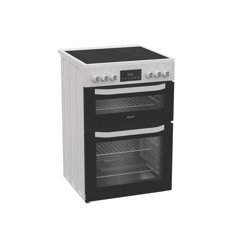 Refurbished Hotpoint 60cm Electric Cooker - White