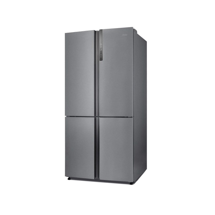 GRADE A3 - Haier HTF-452DM7 Four Door American Fridge Freezer Stainless Steel