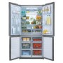 GRADE A3 - Haier HTF-452DM7 Four Door American Fridge Freezer Stainless Steel