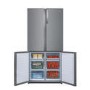 GRADE A2 - Haier HTF-456DM6 Energy Efficient American Fridge Freezer Grey