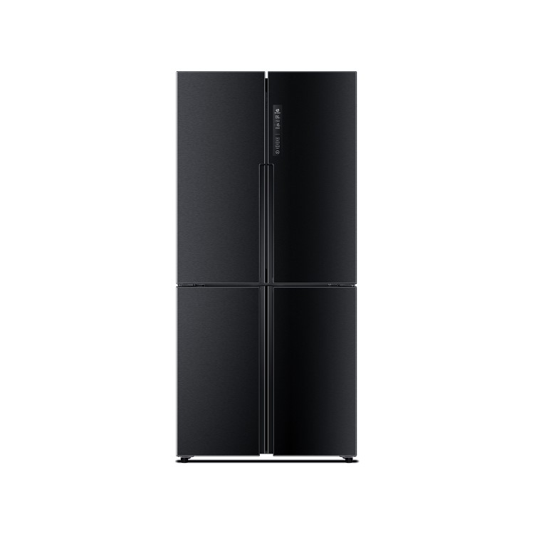 Haier HTF-456DN6 Energy Efficient Four-door American Fridge Freezer - Black