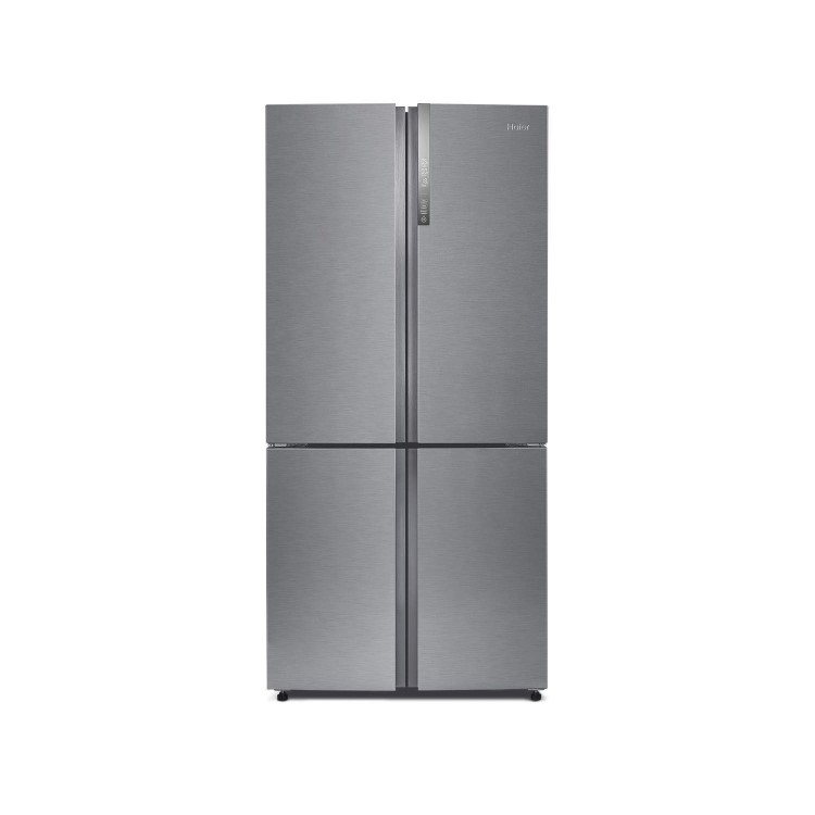 GRADE A3 - Haier HTF-452DM7 Four Door American Fridge Freezer Stainless Steel