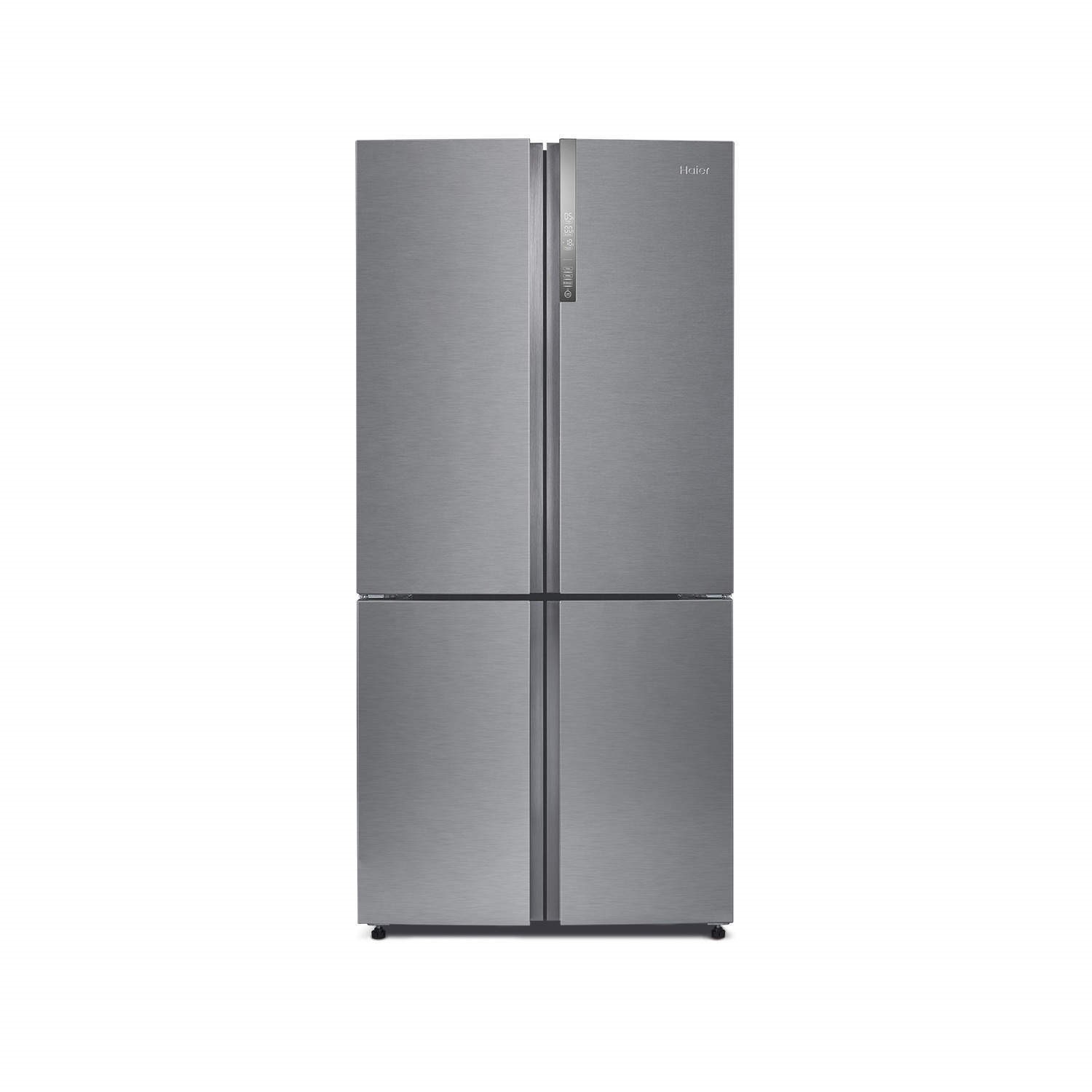 Refurbished Haier HTF-452DM7 Freestanding 452 Litre 70/30 Frost Free American Fridge Freezer Stainle