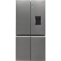 Haier 493 Litre Four Door American Fridge Freezer - Stainless steel