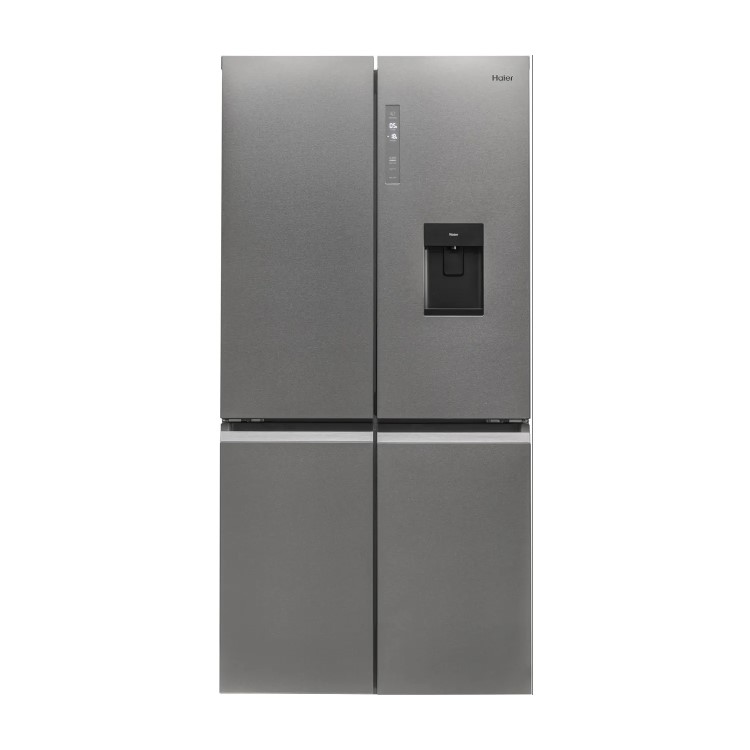 Haier 493 Litre Four Door American Fridge Freezer - Stainless steel