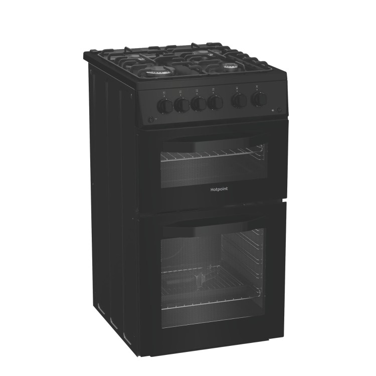 Hotpoint 50cm Gas Cooker - Black