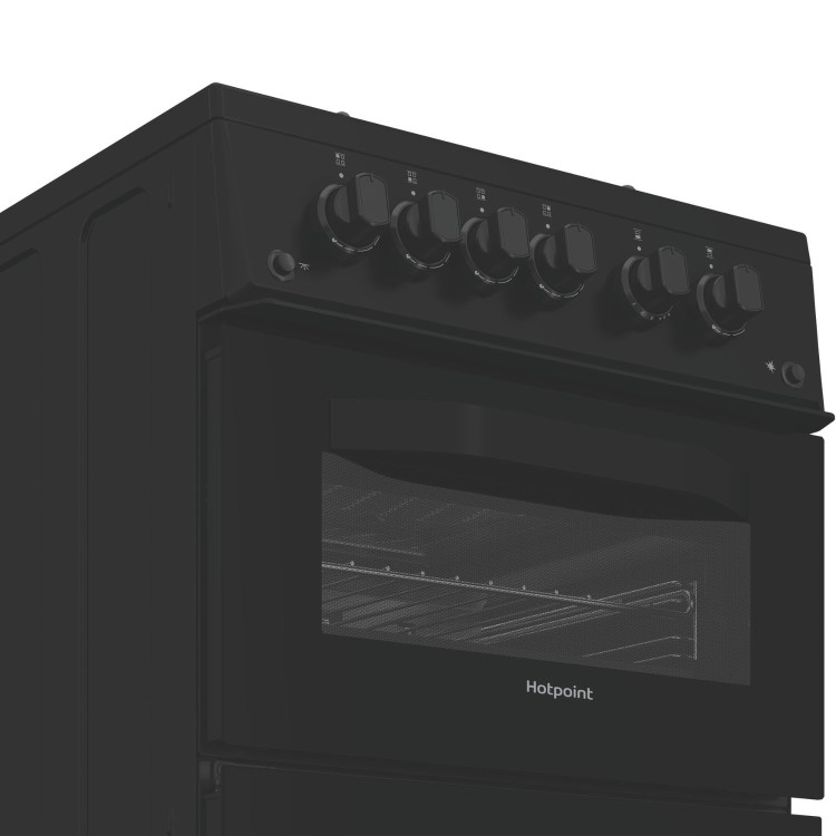Hotpoint 50cm Gas Cooker - Black