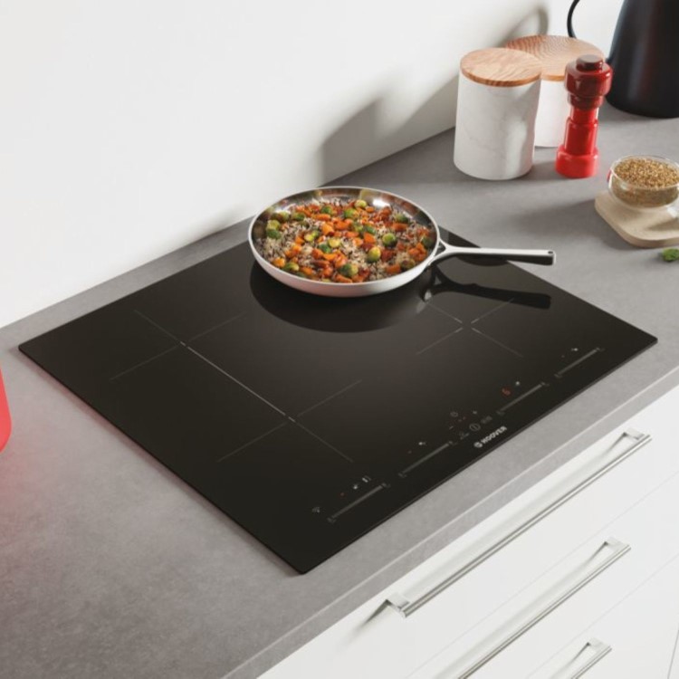 Refurbished Hoover H-Hob 500 Series HTPS64MCTTWIFI 59cm 4 Zone Induction Hob Black