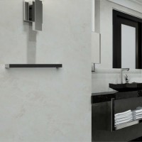 GRADE A1 - Square Brushed Single Bar Heated Towel Rail 19W - Burdock