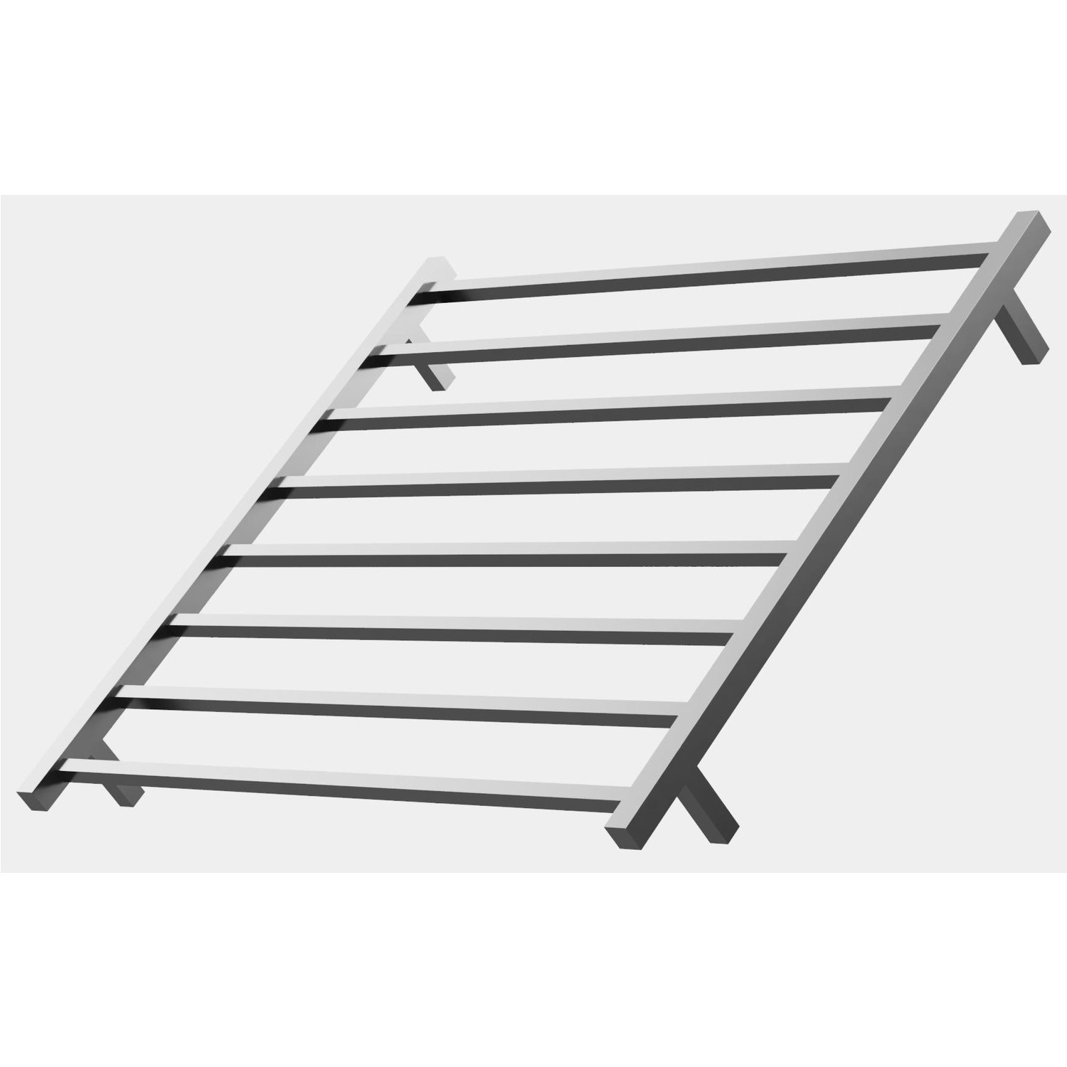 8 Bar Heated Ladder Towel Rail - Hawthorn