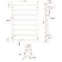8 Bar Heated Ladder Towel Rail - Hawthorn