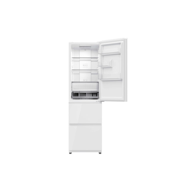 Haier 3D Combi Series 3 303 Litre 50/50 Freestanding Fridge Freezer - White
