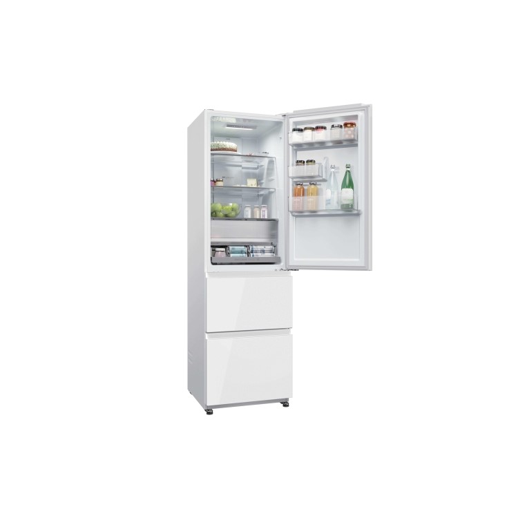 Haier 3D Combi Series 3 303 Litre 50/50 Freestanding Fridge Freezer - White
