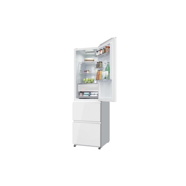 Haier 3D Combi Series 3 303 Litre 50/50 Freestanding Fridge Freezer - White
