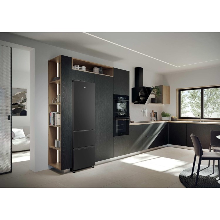 Haier 3D 55 Series 3 303 Litre 60/40 Freestanding Fridge Freezer - Black