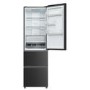 Haier 3D 55 Series 3 303 Litre 60/40 Freestanding Fridge Freezer - Black