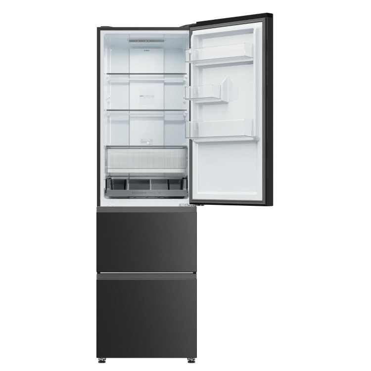 Haier 3D 55 Series 3 303 Litre 60/40 Freestanding Fridge Freezer - Black