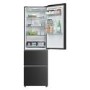 Haier 3D 55 Series 3 303 Litre 60/40 Freestanding Fridge Freezer - Black