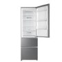 Refurbished Haier HTR3619FNMP Freestanding 345 Litre 70/30 Frost Free Fridge Freezer Stainless Steel