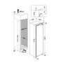 GRADE A1 - Hotpoint 318 Litre Integrated In-Column Fridge