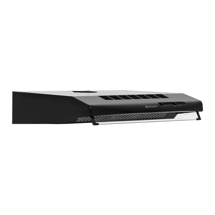 GRADE A2 - Hotpoint HTV10K 60cm Conventional Cooker Hood Black