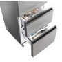 Refurbished Haier 3D 60 Series 5 HTW5618ENMG Freestanding 356 Litre 60/40 Frost Free Fridge Freezer Silver