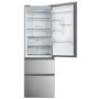 Refurbished Haier 3D 60 Series 5 HTW5618ENMG Freestanding 356 Litre 60/40 Frost Free Fridge Freezer Silver