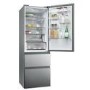 Refurbished Haier 3D 60 Series 5 HTW5618ENMG Freestanding 356 Litre 60/40 Frost Free Fridge Freezer Silver