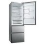 Refurbished Haier 3D 60 Series 5 HTW5618ENMG Freestanding 356 Litre 60/40 Frost Free Fridge Freezer Silver