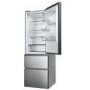 Refurbished Haier 3D 60 Series 5 HTW5618ENMG Freestanding 356 Litre 60/40 Frost Free Fridge Freezer Silver