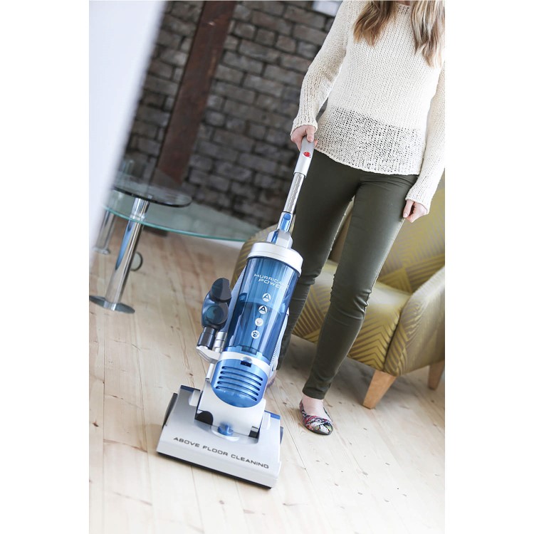 Hoover HU71HU05002 Hurricane 700W Power Upright Bagless Pets Upright Vacuum Cleaner Blue & Silver