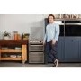 GRADE A2 - Hotpoint HUD61GS Ultima 60cm Double Oven Dual Fuel Cooker - Graphite
