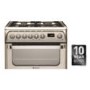 Hotpoint HUD61XS Ultima 60cm Double Oven Dual Fuel Cooker - Stainless Steel