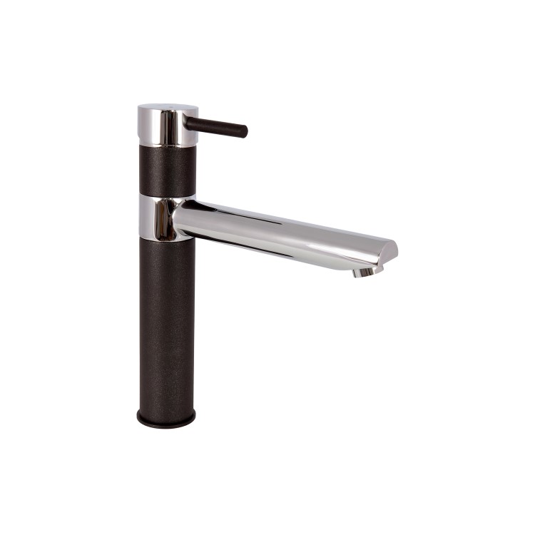 Reginox Black & Chrome Single Lever Mixer Pillar Kitchen Tap – Hudson