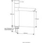 Reginox Black & Chrome Single Lever Mixer Pillar Kitchen Tap – Hudson