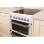 Hotpoint HUE52PS 50cm Double Oven Electric Cooker With Ceramic Hob - White