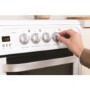 Hotpoint HUE52PS 50cm Double Oven Electric Cooker With Ceramic Hob - White