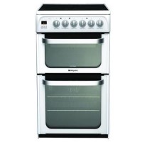 Hotpoint HUE52P Ultima 50cm Double Oven Electric Cooker in White
