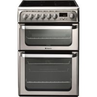 Hotpoint HUE62XS0 Ultima 60cm Electric Cooker With Ceramic Hob Stainless Steel