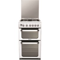 GRADE A2 - Hotpoint HUG52P Ultima 50cm Double Oven Gas Cooker in White
