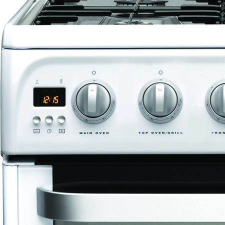 GRADE A2 - Hotpoint HUG52P Ultima 50cm Double Oven Gas Cooker in White