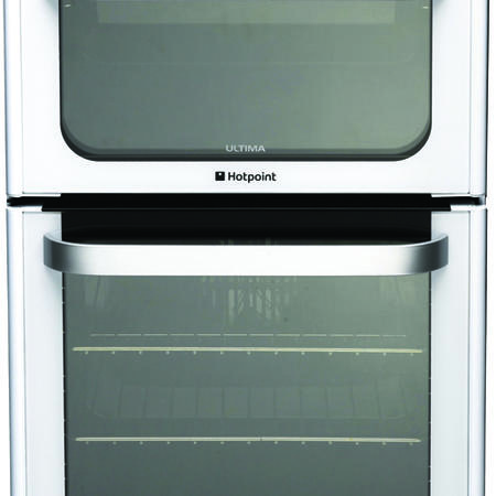 GRADE A2 - Hotpoint HUG52P Ultima 50cm Double Oven Gas Cooker in White