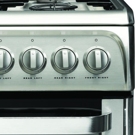 Hotpoint HUG52X Ultima 50cm Double Oven Gas Cooker in Stainless Steel