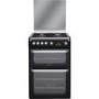 Refurbished Hotpoint Ultima HUG61K 60cm Double Oven Gas Cooker Black