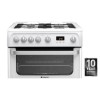 Refurbished Hotpoint Ultima HUG61P 60cm Double Oven Gas Cooker White