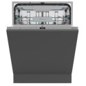 HV16CUK Hisense Hi4 Integrated Dishwasher - Auto Dry, C-Rated, Silver control panel