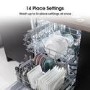 Hisense Hi4 Integrated Dishwasher - Silver - D-Rated, Silver control panel