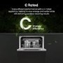Hisense Integrated Slimline Dishwasher - Auto Dry C-Rated Silver control panel