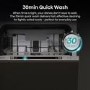 Hisense Integrated Slimline Dishwasher - Auto Dry C-Rated Silver control panel
