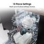 Refurbished Hisense HV523E15UK 10 Place Fully Integrated Slimline Dishwasher Silver